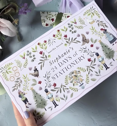 24-dniowy kalendarz adwentowy z artykułami papierniczymi