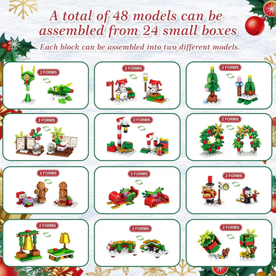 🎄 Kalendarz adwentowy z klockami 2025 – 24 dni pomocy z budowania