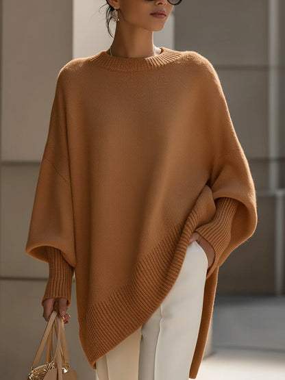 Mandy – Bezwysiłkowa Elegancja Oversized Poncho