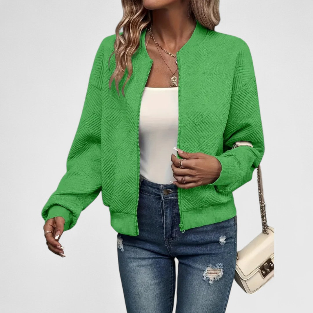 Sophia - Lekka casualowa kurtka zapinana na zamek