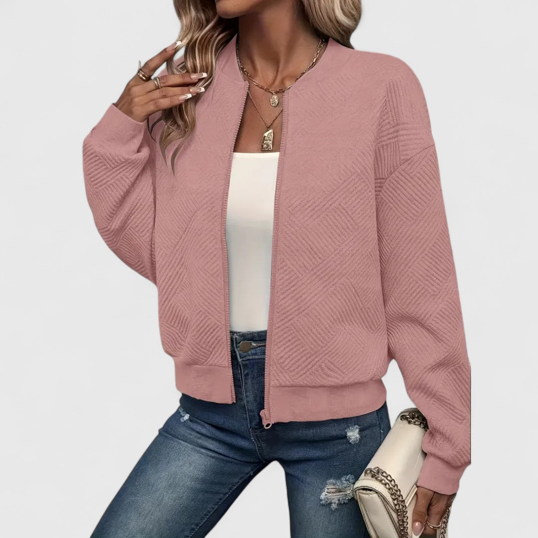 Sophia - Lekka casualowa kurtka zapinana na zamek