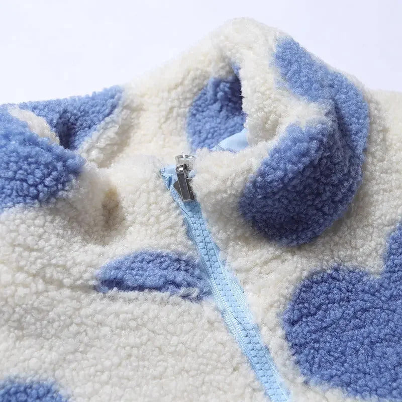 Karolina – dwustronna damska kurtka z serduszkami