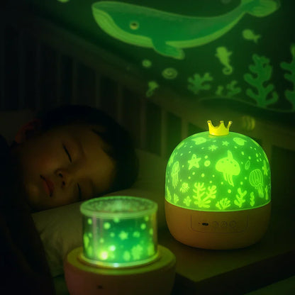 Projektor gwiazd nocna lampka ⎜ Obracająca się lampa LED