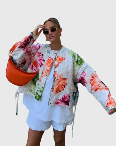 Kora | Elegancka Kwiatowa Kurtka