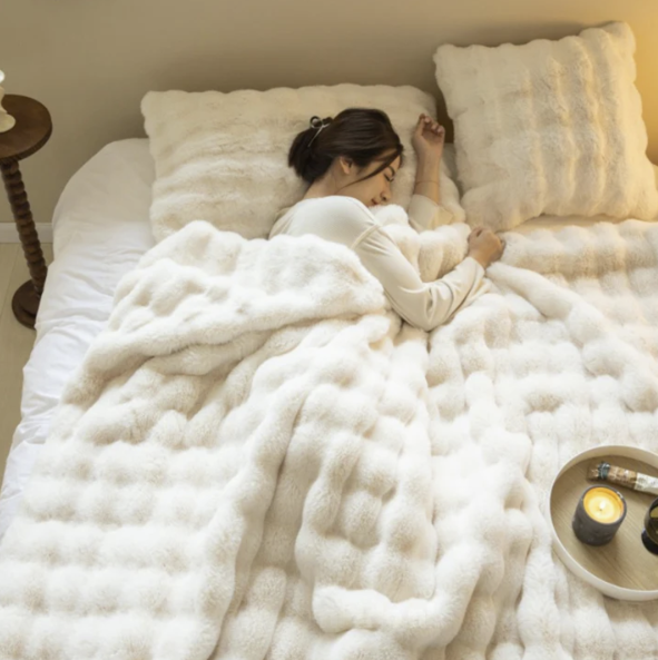 Puszyste Toskańskie Luksusowe: Ciepłe Dodatkowo Grube Koce Zimowe na Łóżko i Sofę!