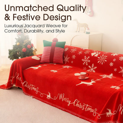 Odwracalna Pokrywa na Sofę na Boże Narodzenie